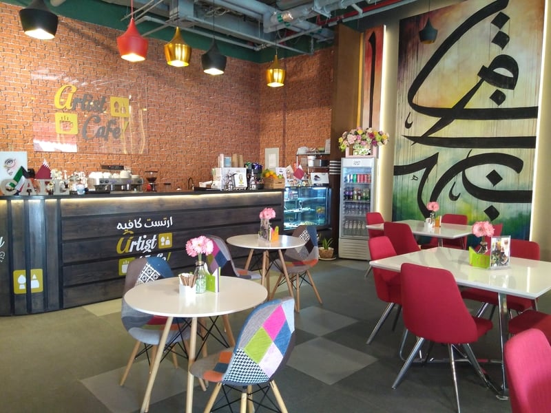Artist cafe - the Pearl Qatar - Qanat quartier - كافيهات في الدوحة
