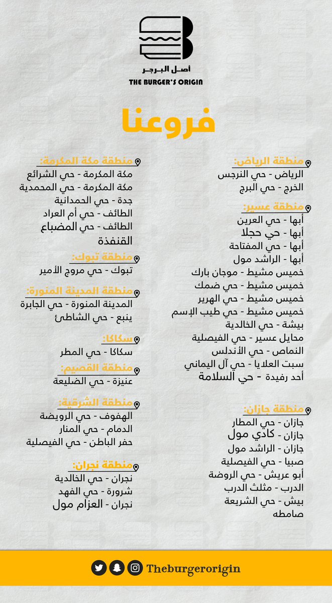 أصل البرجر - ASL ALBURGER - مطاعم في النماص