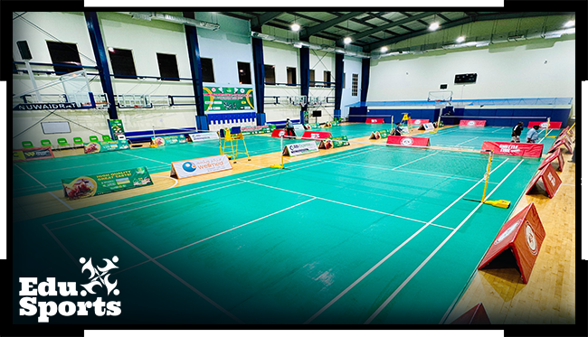 Badminton court umm al hassam edu sports - صالات رياضية في محافظة العاصمة