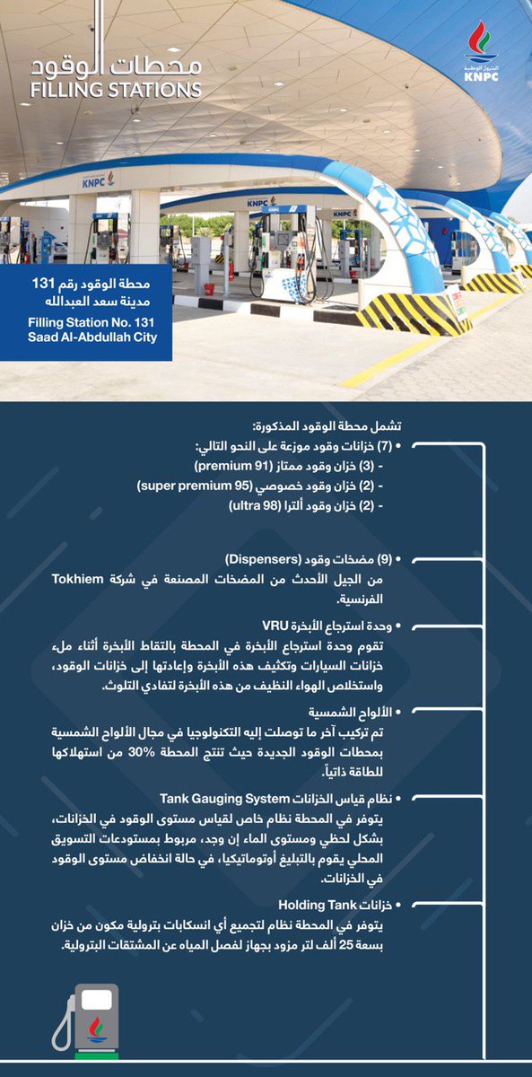 KNPC - خدمات سيارات في سعد العبدالله