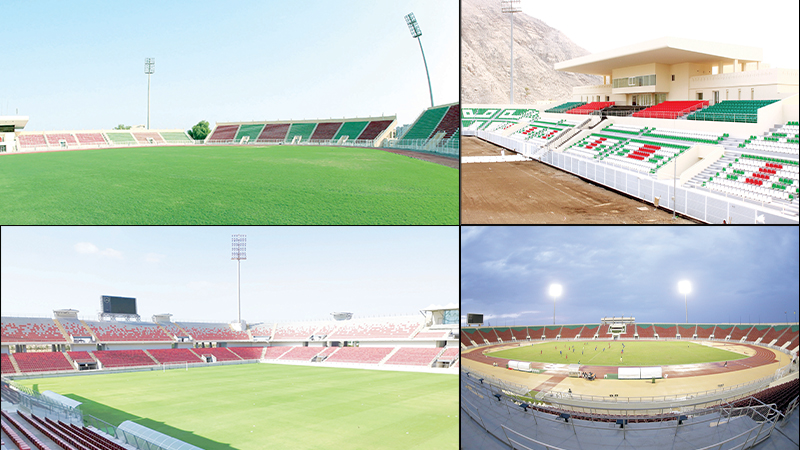 ملعب فريق الوسطى الرياضي - صالات رياضية في الوسطى