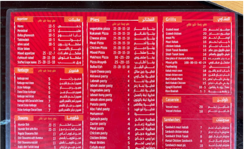 مطعم اطايب الراقي اسطنبول - مطاعم في الوجه